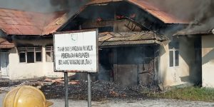 Dinas Pertanian Bolmut Terbakar
