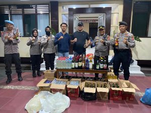 Polresta Gorontalo Kota Amankan Ratusan Miras